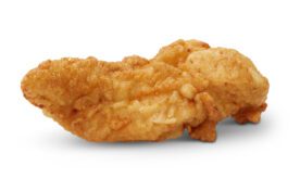 A single chicken tender