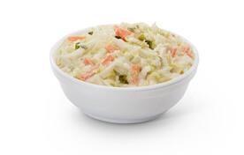 A bowl of coleslaw